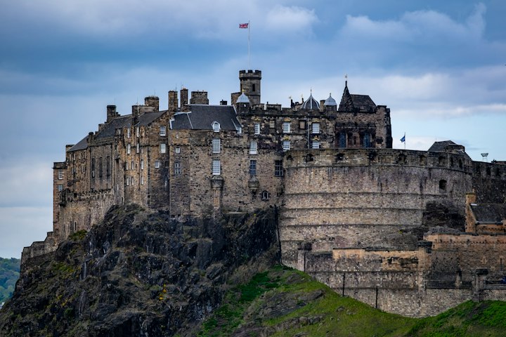 Edinburgh Castle on its volcanic rock